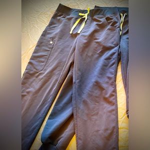 Figs Kade Cargo scrub pants in Space Navy